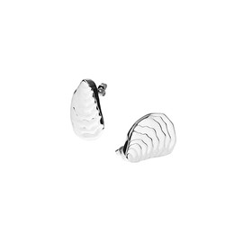 Purelei Ocean Whisper Earrings - Shell Design Stud Earrings - 18K Gold Plated Stainless Steel - 9.5g (Pair) - Can be Combined with Chain & Bracelet - Waterproof, Stainless Steel, Abalone