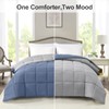 Homelike Moment Lightweight Queen Comforter - Blue Down Alternative Bedding