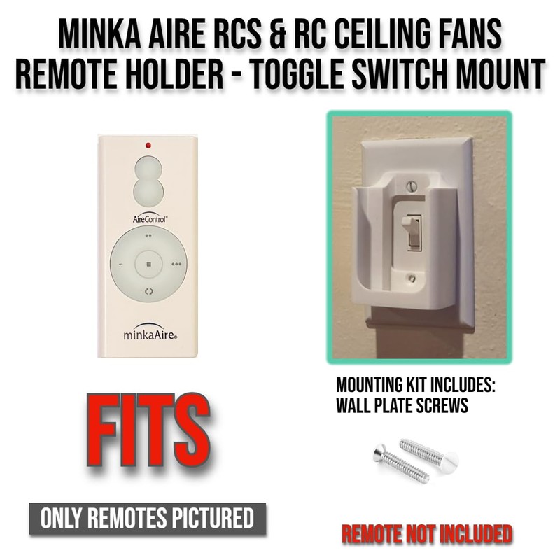 Wall Mount Remote Control Holder Compatible with Minka Aire RCS