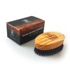 1541 London Military Hair Brush (Olive Wood) with Pure Black