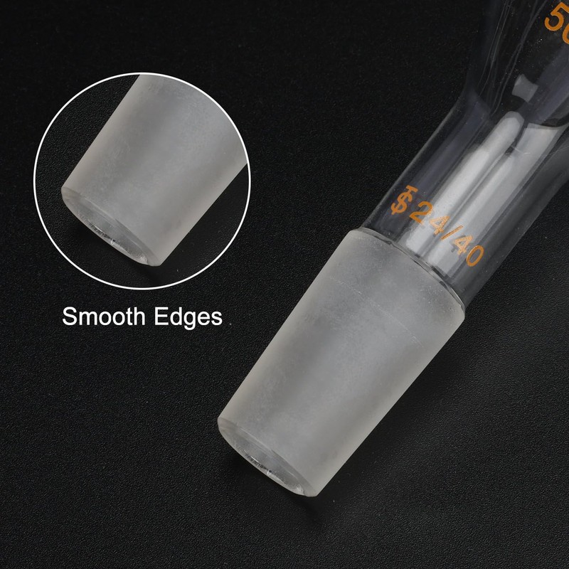 XCD Glass Powder Funnel, Short Stem Borosilicate Glass Filter Funnel