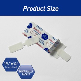 MED PRIDE Butterfly Wound Closure Strips Pack of 100 Sterile Nonstick Hypoallergenic Latex Free Bandages for Cuts and Injuries (Medium)