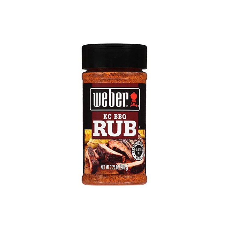 Weber KC BBQ Dry Rub, 7.25 oz (Pack of 6)