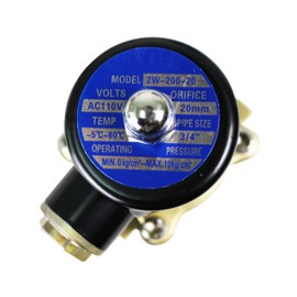 HFS(R) Electric Solenoid Valve Copper Normally Closed for Water Air Gas (110V AC 3/4IN NPT)