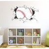 West Mountain Baseball Breaking Wall Decal Home Decor Art Vinyl
