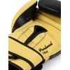 Benlee Hardwood Leather Boxing Gloves, 12 oz, Black/Yellow