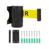 Wall Mount Retractable Barrier Belt, 16 Ft Crowd Control Retractable