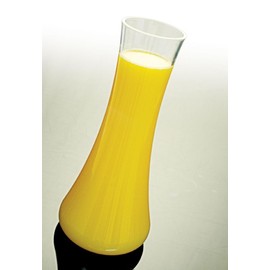 TrueCraftware- 25 oz. /750 ml Polycarbonate Napa Decanter Clear Color- Beverage Decanter Carafe Juice Container Plastic Pitcher for Water Iced Tea Juice Lemonade Milk Cold Brew and Mimosa Bar