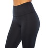 Balance Collection Womens Basic High Rise Tummy Control Legging, Black,
