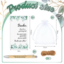 Tenare 30 Sets Thank You Gifts Small Graduation Gifts for Students from Teachers Thank You Ballpoint Pen Thank You Pens Wooden Farewell Gift for Teachers Colleagues Employees (Sometimes)