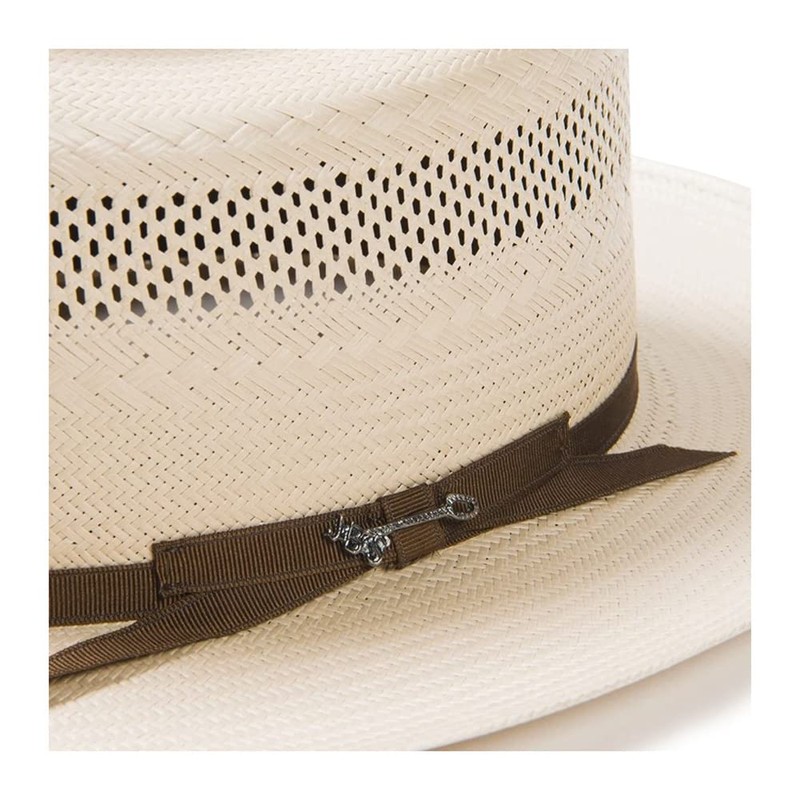 Stetson Men's Open Road 10X Vented Straw Cowboy Hat, Toast