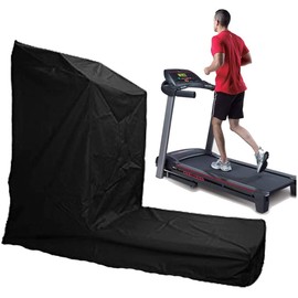 UCARE Treadmill Cover Outdoor Running Machine Dustproof Waterproof Cover Black Home Gym Treadmill Waterproof Protection Covers for Non-Folding & Folding Treadmills (M: 72x35.5x60.6in/185x91x155cm)