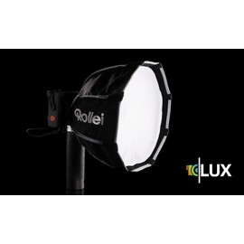 Rollei Softbox, Parabolic, 30 cm, Lux Compatible, Travel Optimised, Almost Round Shape, Silver Inner Coating, Soft Light with Control