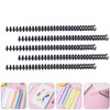 Mobestech 10pcs Notebook Spine Coils, Plastic Binding Spirals, DIY Notebook