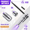 Tegeme 8 Pcs Black Light Markers Set 4 Invisible Ink
