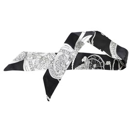 Carbeads Women's Scarf Bag, Handle, Hair Arrangement, Stole, Pattern, 10. Carriage Black