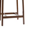 Walker Edison 2-Piece Minimalist Solid Wood Counter Stool, Set of