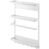 Yamazaki 2907 Magnetic Refrigerator Side Rack, White, Approx. W 9.6