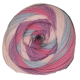 WoolCraft Carousel DK Knitting & Crochet Yarn, Great Value Premium Acrylic Yarn Available in 6 Variegated Shades, 100% Acrylic, 600 Metres, 200g Balls, Single Ball, Loop The Loop