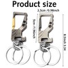 Ezranova 2 x Metal Key Fob, Bottle Opener, Double Ring