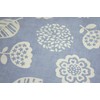 Seat Cover 55 x 59 cm Camellia Pattern Sax 100%