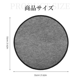 Set of 4 Felt Pads for Tire Cover Tire Protection Pads for Tire Tote Wheel Cover Tire Storage Gray