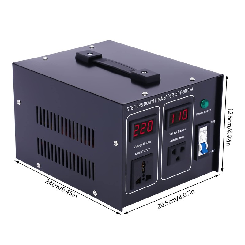 YIPONYT 500 Watt Voltage Transformer Converter, Step Up/Down Convert from