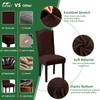 Sufdari Dining Chair Covers Set of 6 - Non-Slip Spandex