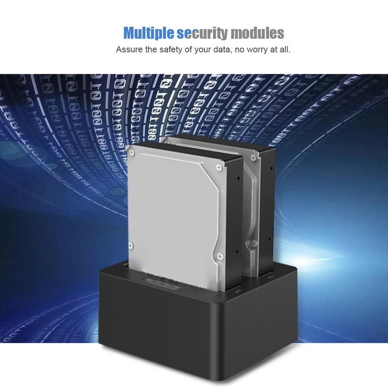 ORICO 6629US3 2.5/3.5in USB3.0 Dual Bay SSD HDD Holder Docking