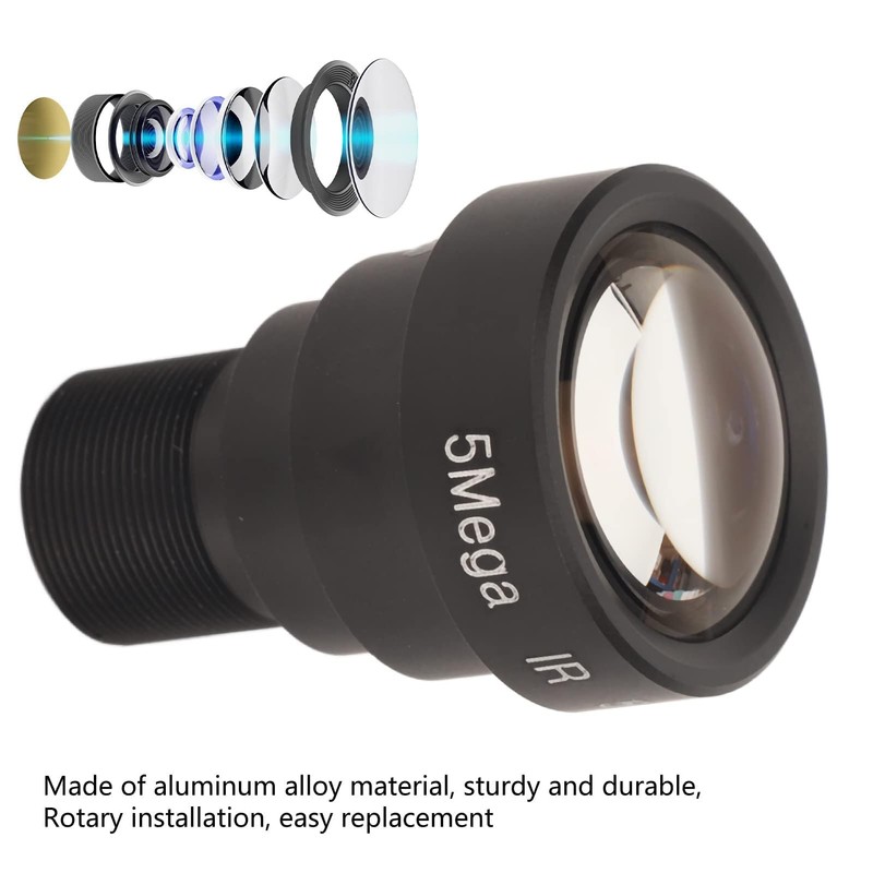 Cyrank Single Board Lens 50MM 5MP HD M12 Interface Aluminum