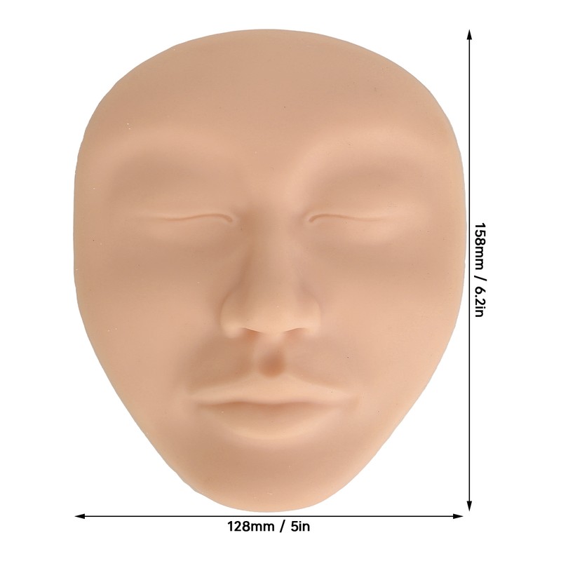 5D Makeup Practice Mannequin Solid Silicone Elastic Soft Microblading Supplies