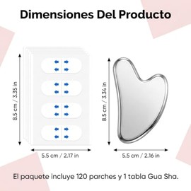 120 PCS Face Lift Tape para Rostro 1Prz guasha facial.