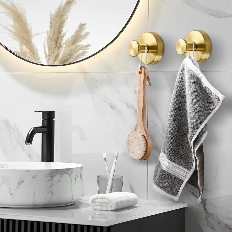 BKV Suction Cup Hooks for Glass Window,Removable Shower Hooks for