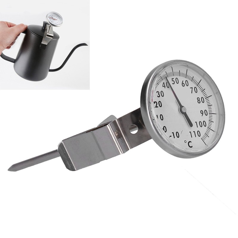 Coffee Thermometer Stainless Steel Food Making Milk Thermometer for Kitchen