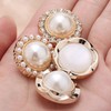 10 PCS Gold White Pearl Buttons Fastener - Versatile Sewing