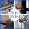 Akozon Garage Door Roller Sleeves, 20 Sets Garage Door Hinge