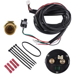 Oil Fuel Pressure Gauge/Boost Gauge Kits 52mm 0-100PSI 7BAR w/Digital Display Wiring Harness 30-0301 Replacement for AEM X-Series GELUOXI