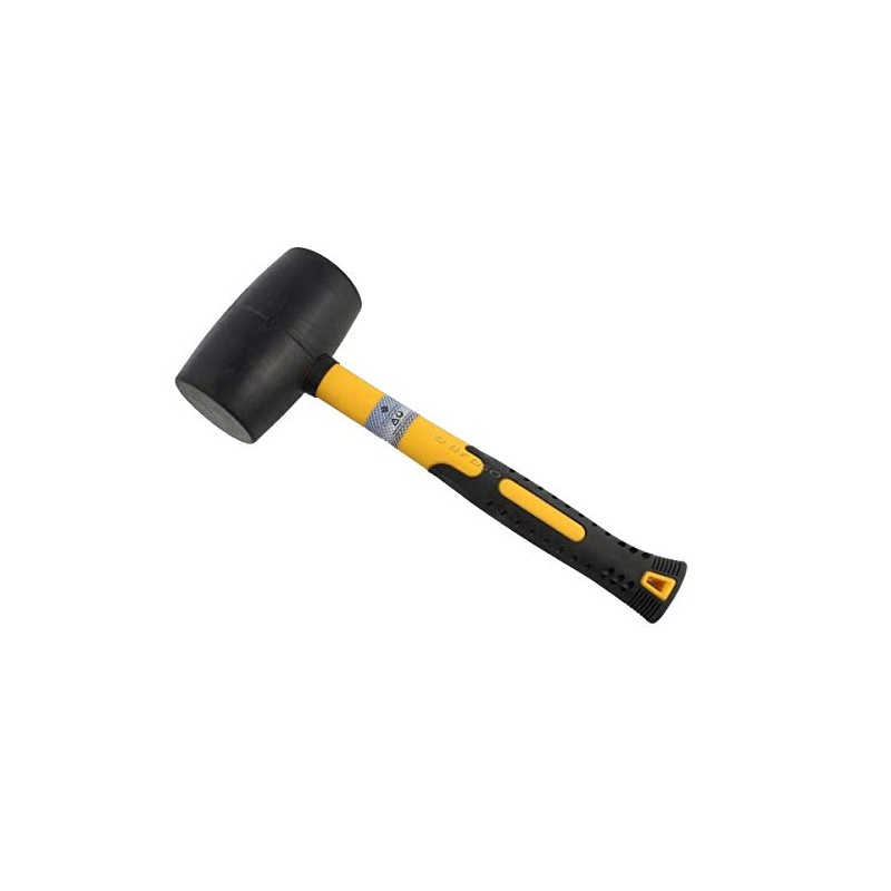 Unibos New 32 Oz Rubber Hammer Mallet Fibreglass Shaft Handle