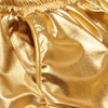 Perfashion - Pantalones cortos metálicos brillantes para mujer, Oro, 6-8