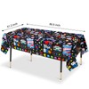 KRUCE Pack of 3 80s Party Tablecloths, 80s Plastic Tablecloth