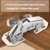 TOVOT 2PCS 4" Cabinets Hinges with Screws Easy-Installation Hinges Doors