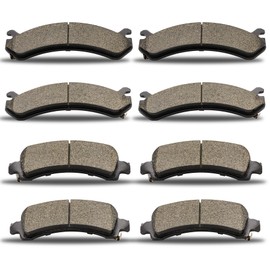 D784 D974 Front & Rear Ceramic Brake Pads Set Compatible With EXPRESS 2500 2003-2020,for EXPRESS 3500 2003-2020,for GMC SAVANA 2500 2003-2020,for SAVANA 3500 2003-2020