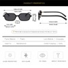 Gleyemor Fashion Retro Rectangle Sunglasses for Women Men Trendy Rectangular