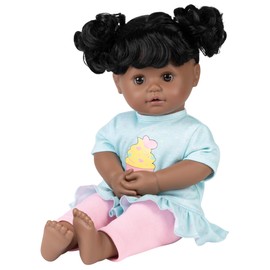 ADORA My Cuddle & Coo Babies Collection, 15" Baby Doll with Sweet Powder Scent and 5 Touch Activated Sounds: She Cries, Coos, Giggles, Kisses Back & Says Momma Birthday Gift for Ages 3+ - Cuppy Cake
