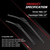 Limpiaparabrisas Prémium Para Chevy Silverado Y Gmc Sierra 1 Negro