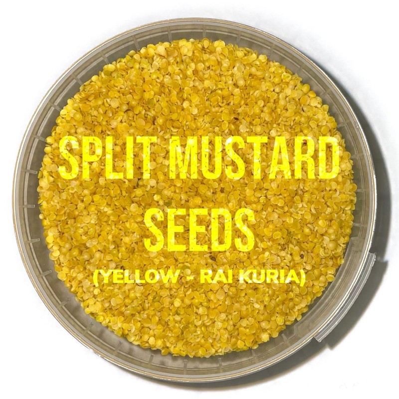 Split Yellow Mustard Seeds (Rai Kuria) - 200g