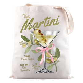 JNIAP Dirty Martini Gift The Martini Tote Bag Drink Themed Gift Cocktail Lover Gift (The Martini Tote Bag)