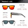 KINGSEVEN Fashion Polarized Sunglasses for Men Women UV400 Protection Ultralight