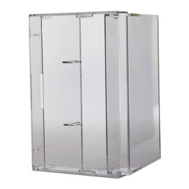 Oval Multimedia Cassette Tape Storage Standard Plastic Case 1 Clear Cassette Tape Case with Stopper