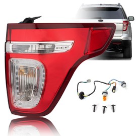 Ussbaye Tail Light Compatible with 2011-2015 Ford Explorer Base/XLT/Limited/Sport Right Passenger Side Rear Taillight with Bulb and Wiring Harness OE: BB5Z13404C